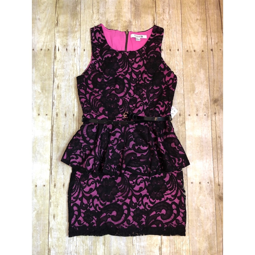 Lace Peplum Dress